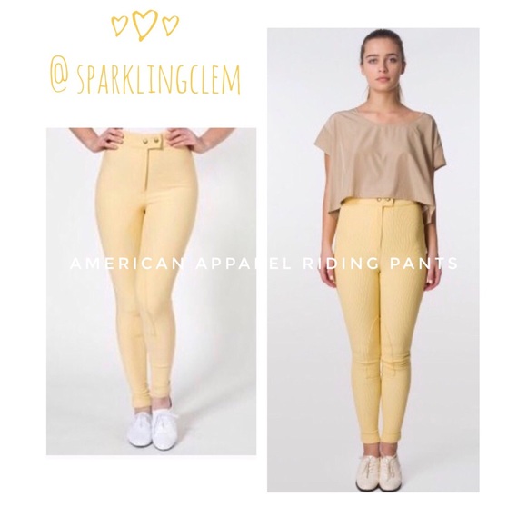 American Apparel Rare Yellow / Corn Riding Pant XS - Picture 1 of 9